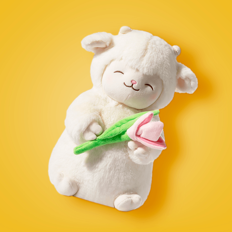 OVEJA PELUCHE CON FLOR