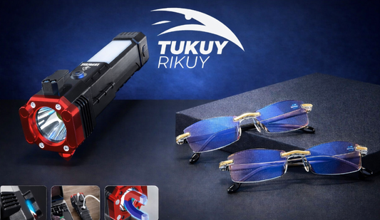 COMBO LINTERNA MARTILLO 6 EN 1 + LENTES TR90