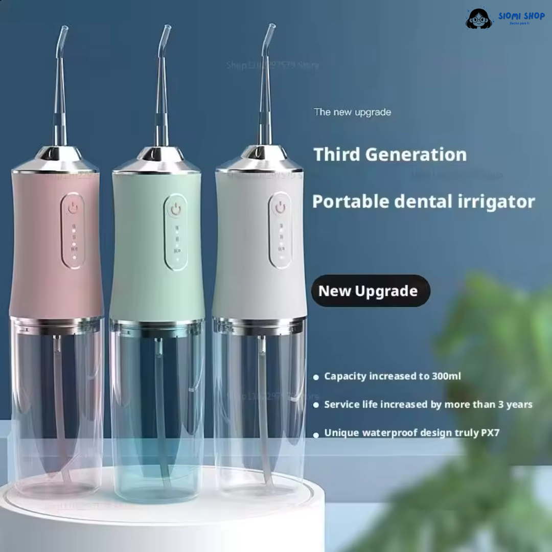 IRRIGADOR BUCAL + LAPIZ BLANQUEADOR DENTAL